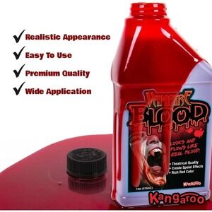 Kangaroo Vampire Blood 14oz Fake Blood Realistic Theatrical Special Effects